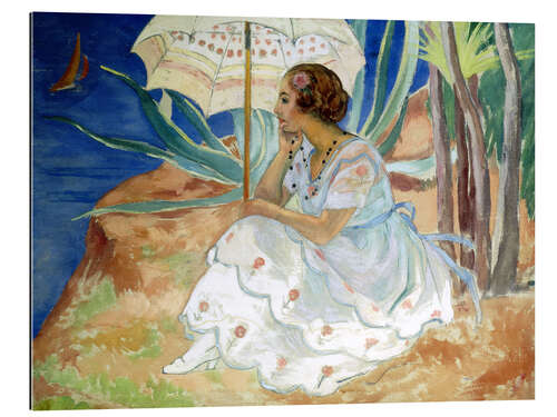 Gallery print Young woman with an Umbrella, Saint Maxime