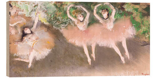 Wood print Ballet scene