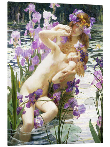 Acrylic print Bathing Nymphs, 1897