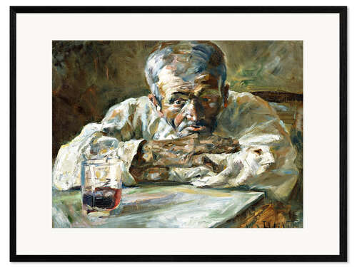 Gerahmter Kunstdruck Der Alkoholiker, Vater Mathias