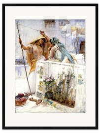 Plakat artystyczny premium w ramie The Neighbours, Terraces of Algiers