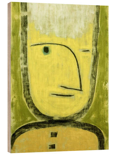 Hout print The Yellow-Green