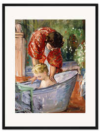 Gerahmter Kunstdruck Das Bad
