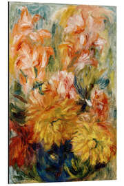 Magnettafel Gladiolen in einer blauen Vase