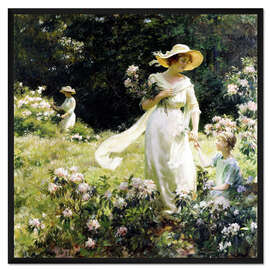 Gerahmter Kunstdruck Unter den Lorbeerblüten