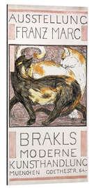 Aluminium print Two Cats, expositie poster