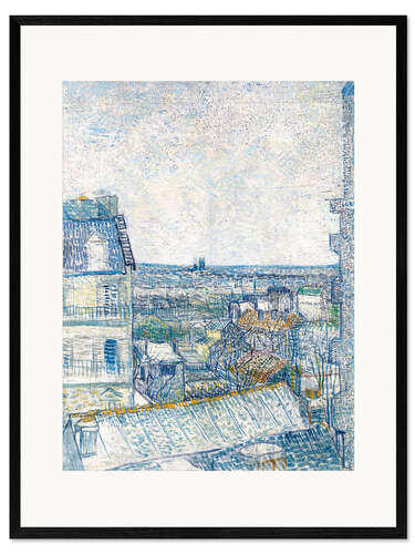Framed art print View from the Artist's Window, Rue Lapic