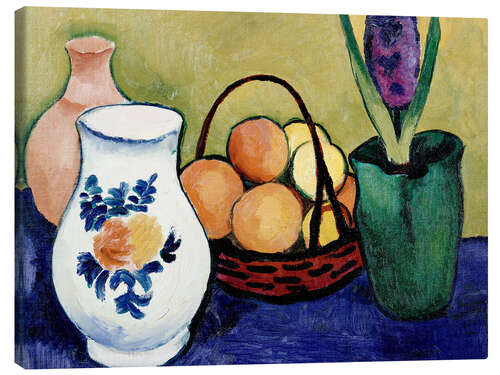 Canvas print The White Jug with Flower and Fruit