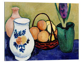 Quadro em plexi-alumínio The White Jug with Flower and Fruit