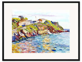 Gerahmter Kunstdruck Bucht von Rapallo