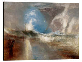 Magnettafel Blaue Lichter warnen Dampfschiffe vor Untiefen