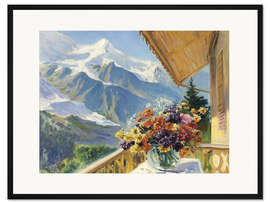 Gerahmter Kunstdruck Mont Blanc