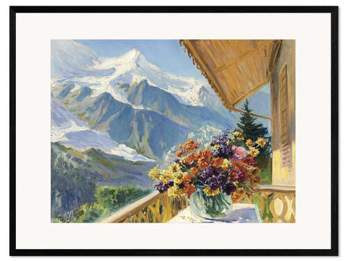 Impresión de arte enmarcada Montblanc