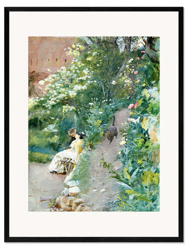 Framed art print In Alhambra Park