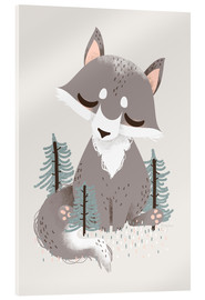 Acrylic print Animal friends - The wolf - Kanzilue