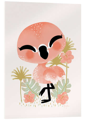 Acrylglas print Animal Friends - The Flamingo