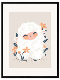 Framed art print Animal Friends - The sheep