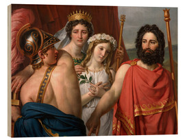 Holzbild  Der Zorn des Achilles - Jacques-Louis David