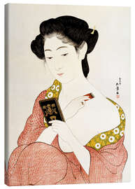Leinwandbild  Eine Frau in Unterwäsche - Goyo Hashiguchi
