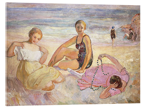 Quadro em acrílico Three Women on the Beach