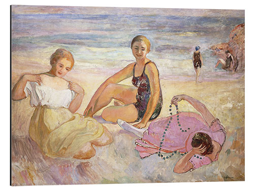 Aluminium print Three Women on the Beach