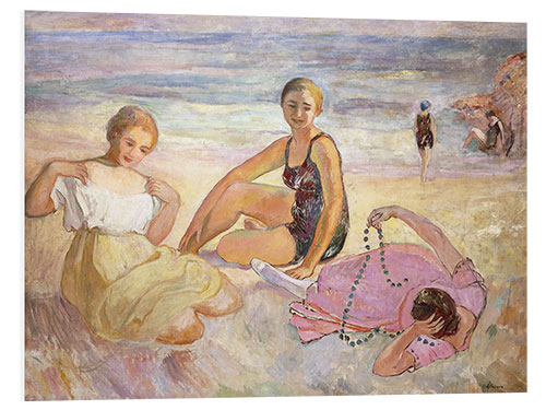 Stampa su PVC Three Women on the Beach