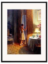 Gerahmter Kunstdruck Die späte Ankunft