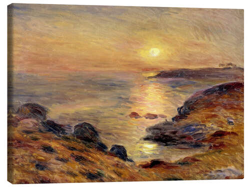 Canvas print The Setting of the Sun at Douarnenez