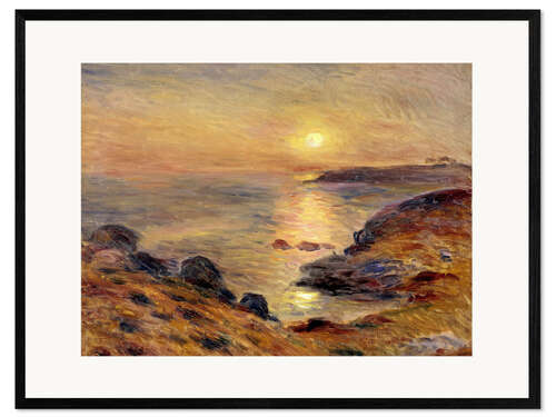 Gerahmter Kunstdruck Die Sonne in Douarnenez