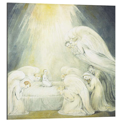 Aluminiumsbilde The Infant Jesus Saying His Prayers