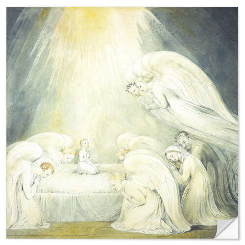 Naklejka na ścianę The Infant Jesus Saying His Prayers