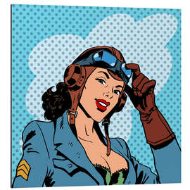 Magnettafel Pilotin startklar