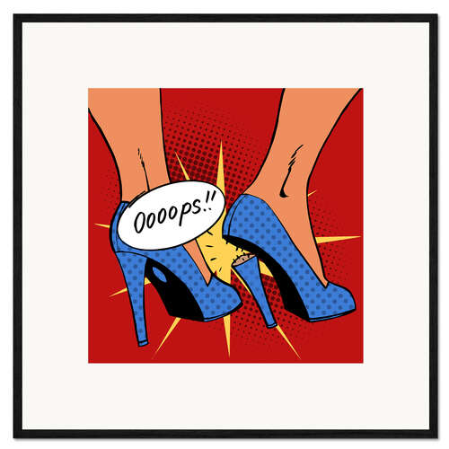 Framed art print Broken heel