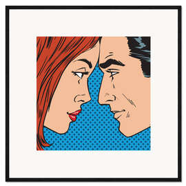 Framed art print Face to Face