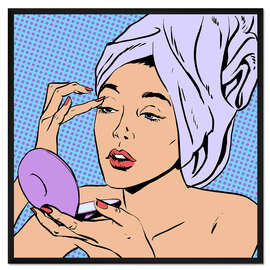 Gerahmter Kunstdruck Herrje, meine Lider