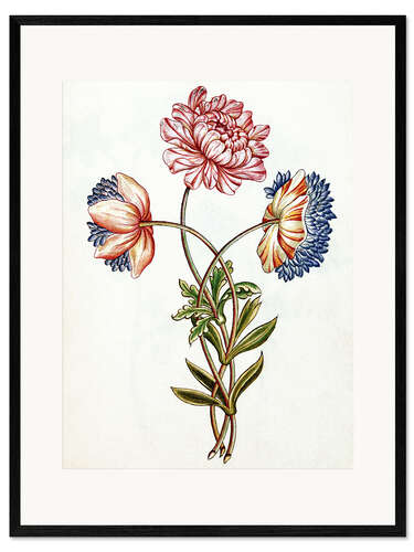 Impresión de arte enmarcada Bouquet of Anemones