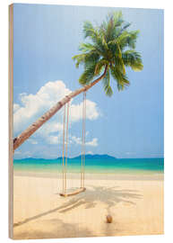 Wood print Palm Swing