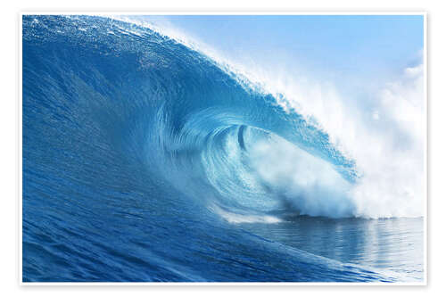 Poster Blue Ocean Wave