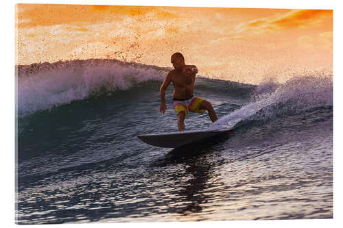 Akrylglastavla Surfer on Amazing Wave