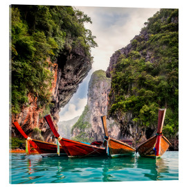Quadro em acrílico  Railay beach in Krabi Thailand