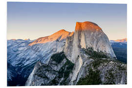 Foam board print Half Dome at sunset