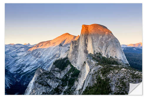 Wall sticker Half Dome at sunset