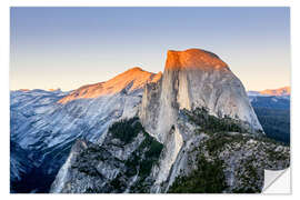 Wall sticker Half Dome at sunset