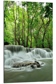 Magnettafel Wasserfall im Wald von Thailand