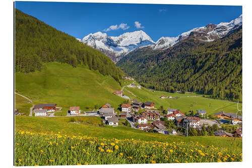 Gallery print Idyllic mountain village Rein in Taufers in South Tyrol