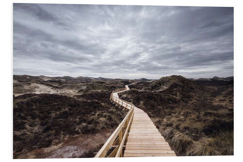 Tableau en PVC Island routes on Amrum