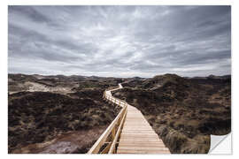 Vinilo para la pared Island routes on Amrum