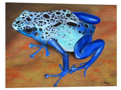 Foam board print poison dart frog