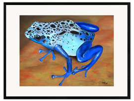 Gerahmter Kunstdruck Pfeilgiftfrosch