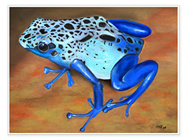 Wall print  poison dart frog - Monica Schwarz